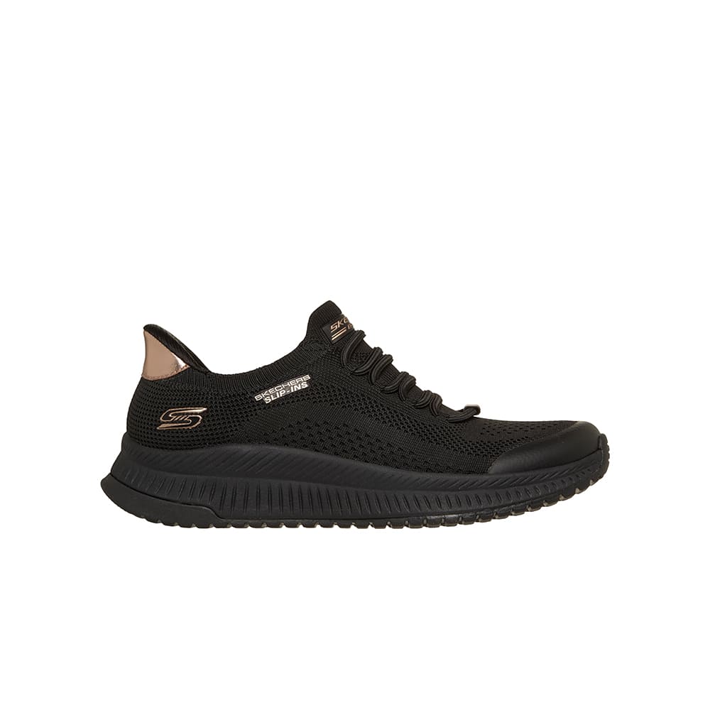 Tenis SkechersMujer Slip-Ins Engineered Knit- Negro