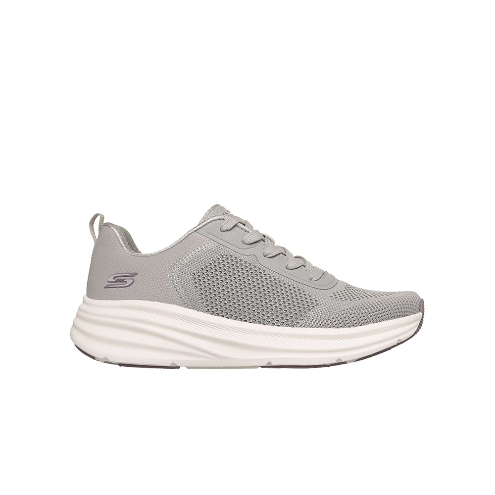 Tenis SkechersMujer Knit Mesh Lace Up- Gris