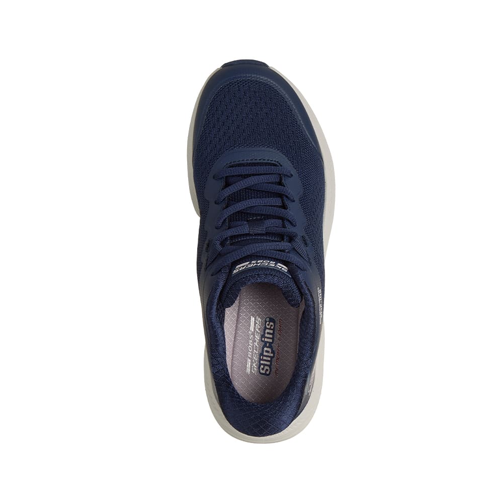 Tenis SkechersMujer Slip-Ins Fly Knit Bungee- Azul