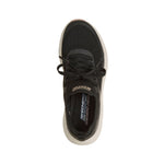 Tenis SkechersMujer Laced Engineered Knit W/- Negro