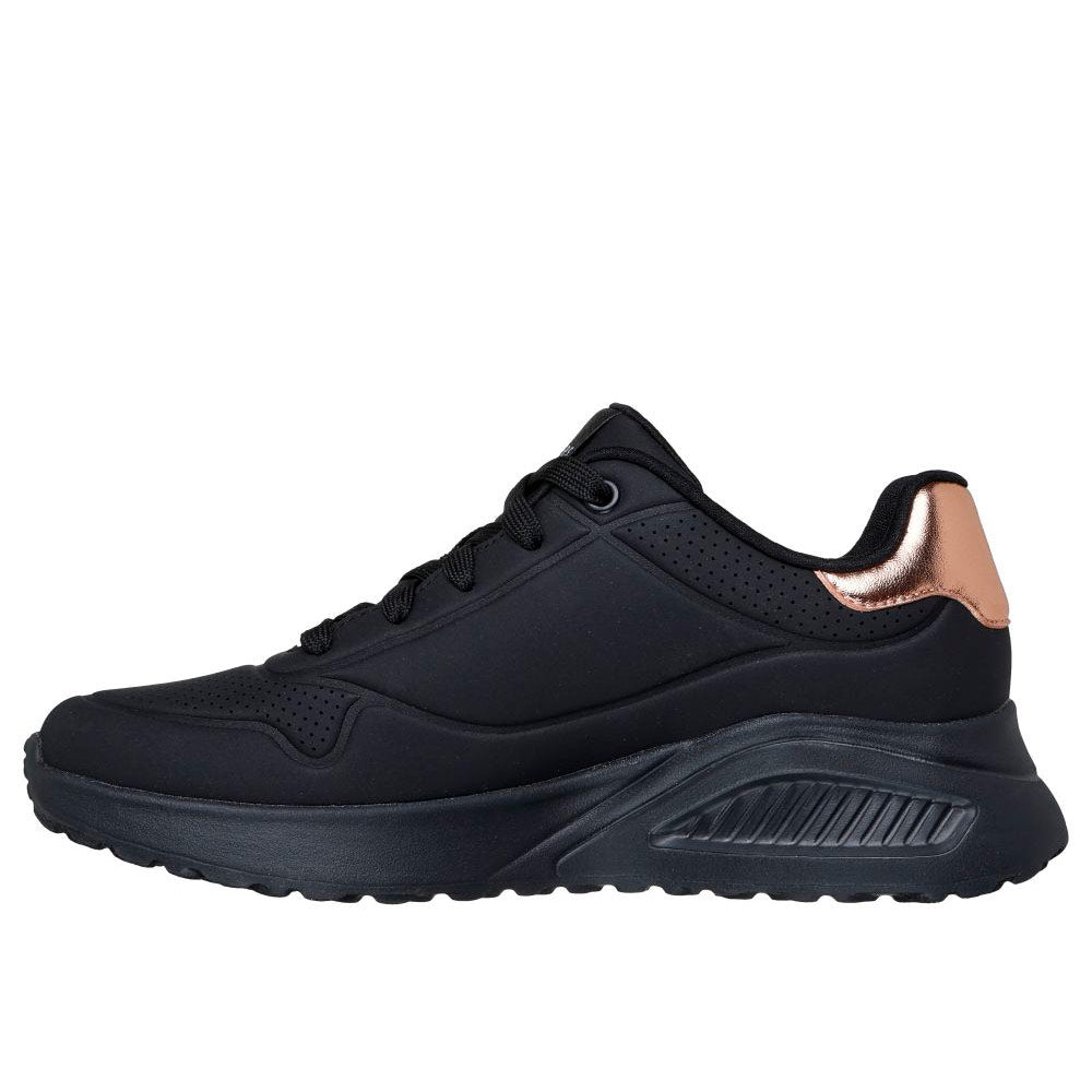 Tenis Mujer Skechers Uno Lite Shimmeralong - Negro