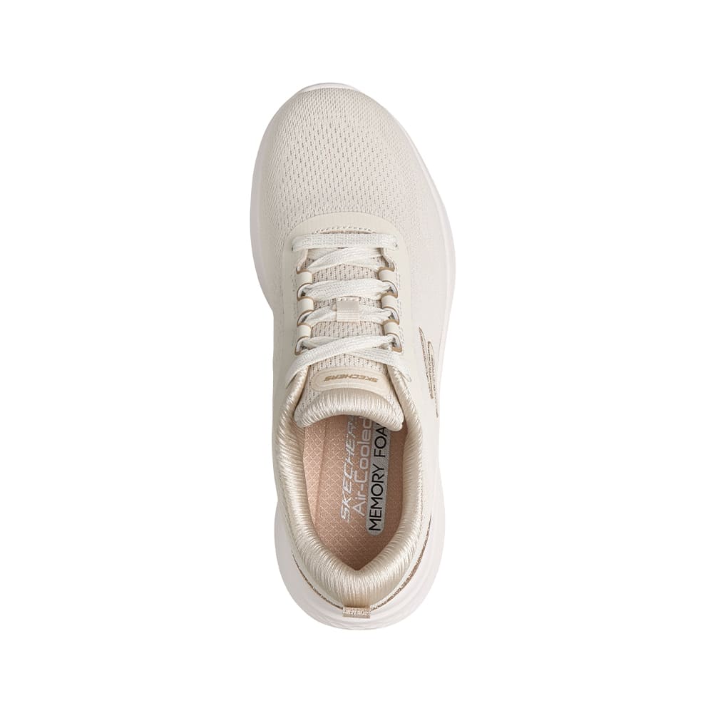 Tenis SkechersMujer Engineered Mesh Lace-Up- Blanco