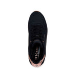 Tenis Skechers Mujer Uno Wedge - Hi Steps - Negro - Blanco