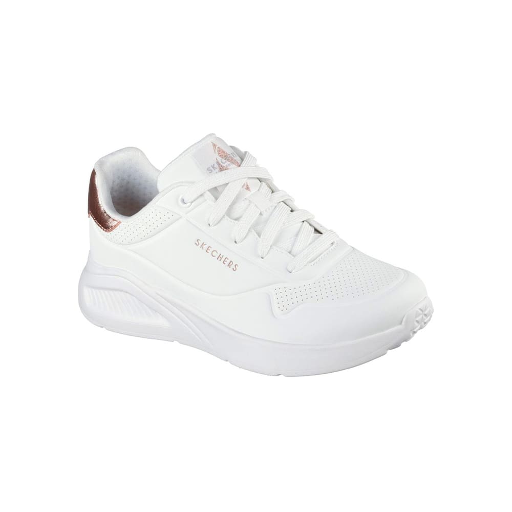 Tenis Mujer Skechers Uno Lite Shimmeralong - blanco
