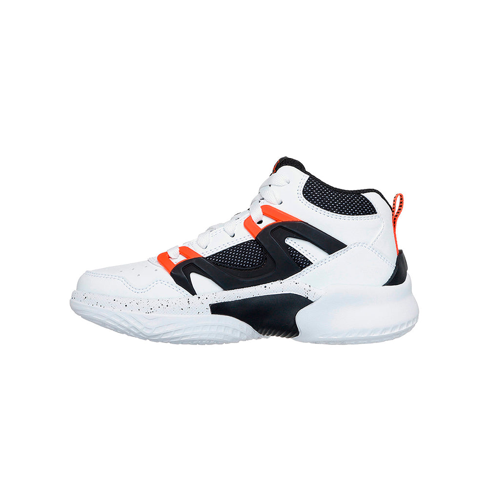 Tenis Kids Skechers SKX Court Hype Street Hooper - Blanco
