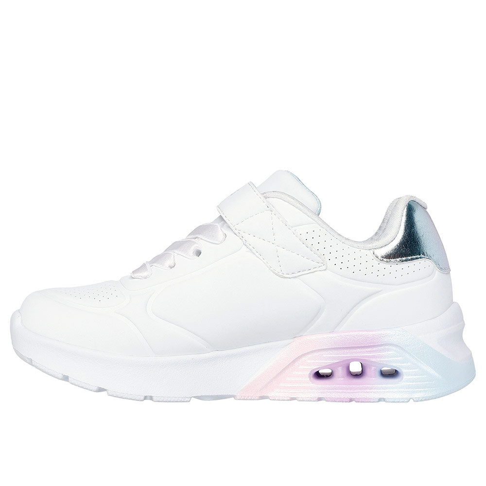 Tenis Kids Skechers Uno Lite 2.0 Vivid Metallic - Blanco