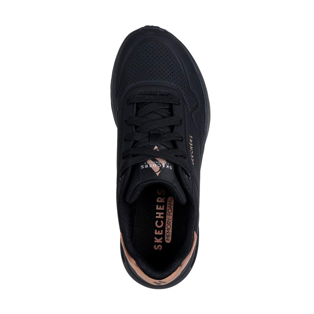 Tenis Mujer Skechers Uno Lite Shimmeralong - Negro