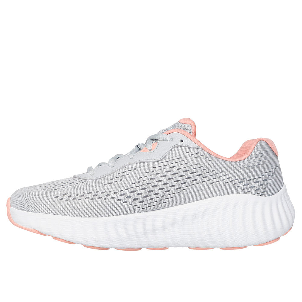 Tenis Mujer Skechers GO RUN Now - Gris Claro con Blanco