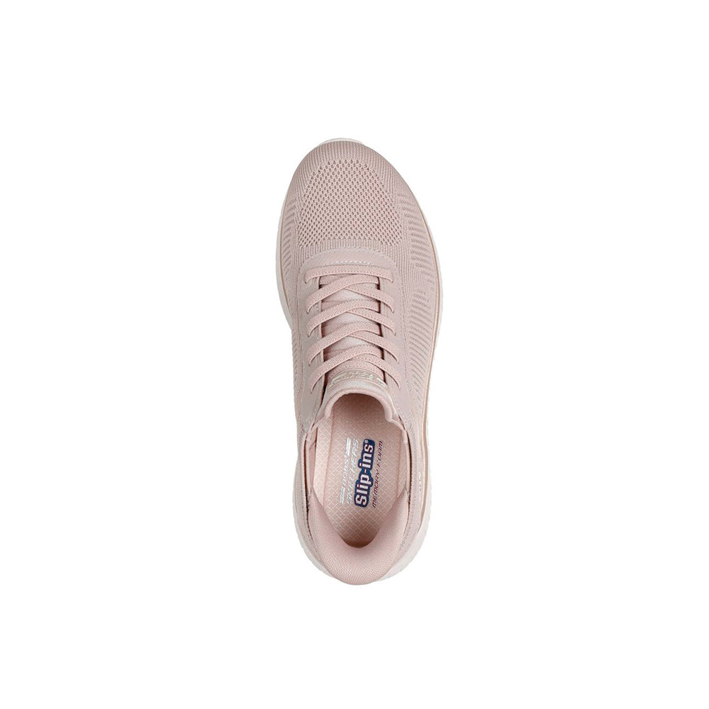 Tenis Mujer Skechers Bobs Squad Chaos - Rosa