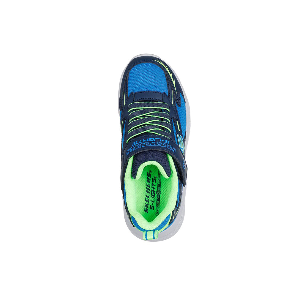 Tenis Skechers Kids Meteor Ligths Glow - Azul