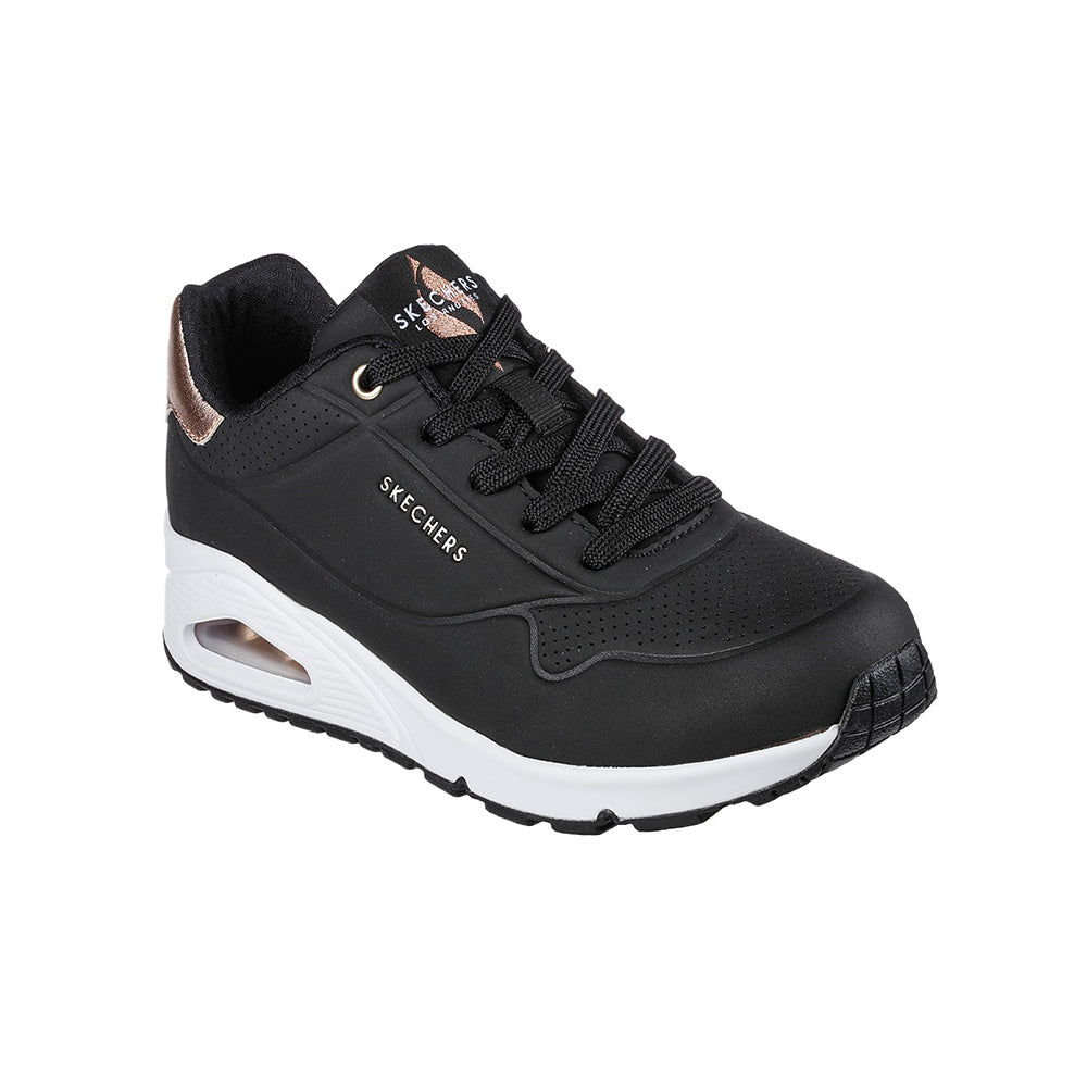 Tenis Mujer Skechers Uno Golden Air - Negro-Blanco