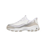 Tenis Mujer Skechers D'Lites Smooth Nostalgia - Blanco/Gris