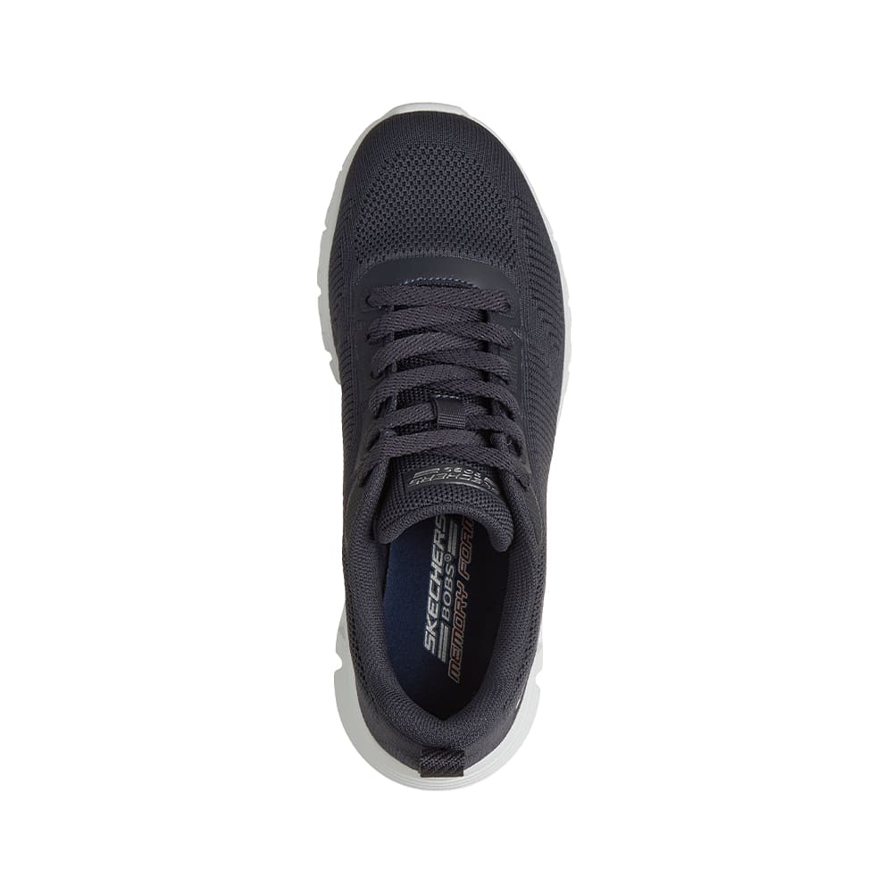 Tenis SkechersMujer Engineered Knit Lace Up- Gris
