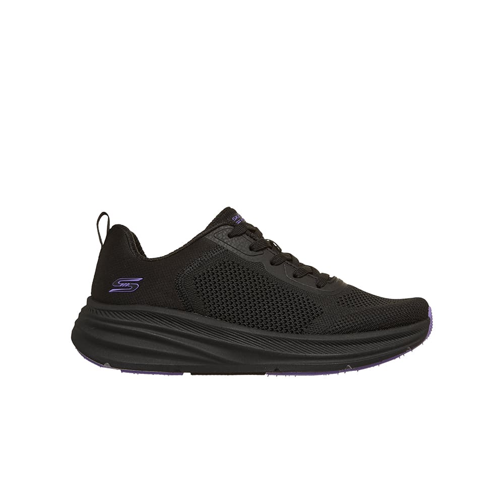 Tenis SkechersMujer Knit Mesh Lace Up- Negro