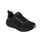 Tenis SkechersMujer Knit Mesh Lace Up- Negro