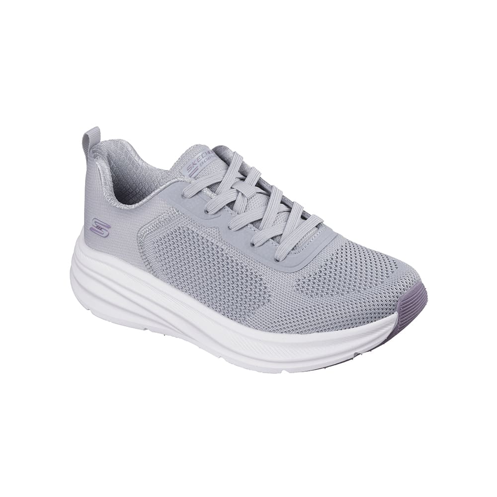 Tenis SkechersMujer Knit Mesh Lace Up- Gris