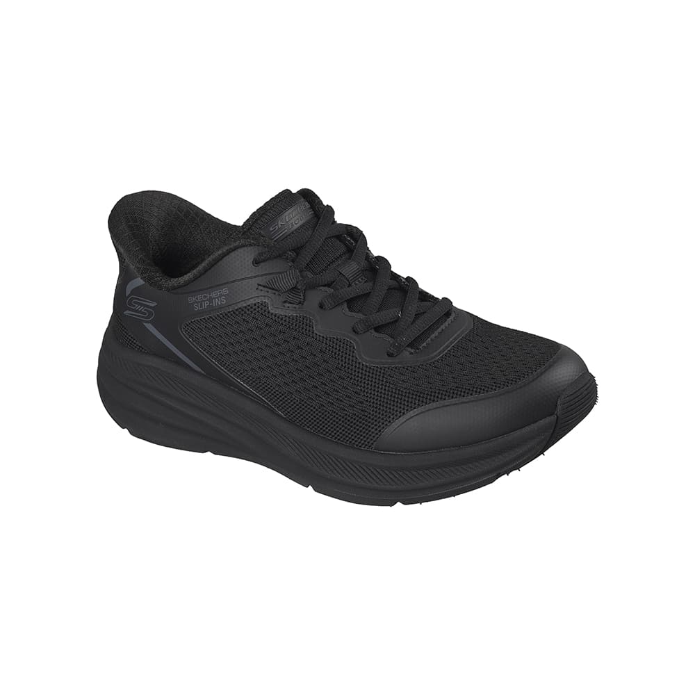 Tenis SkechersMujer Slip-Ins Fly Knit Bungee- Negro