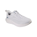 Tenis SkechersHombre Textured Engineered Knit- Blanco