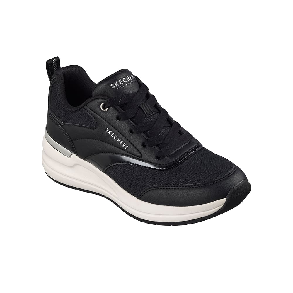Tenis SkechersMujer Duraleather - Mesh W/- Negro