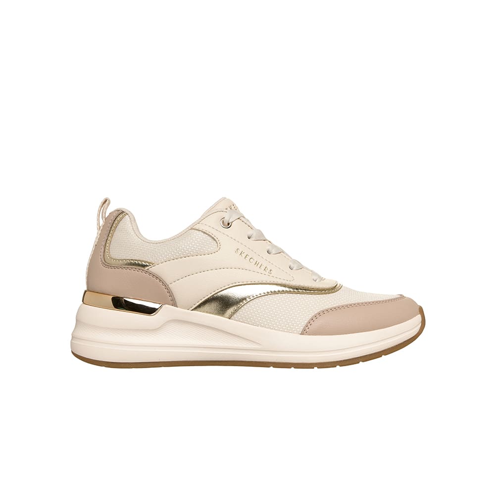 Tenis SkechersMujer Duraleather - Mesh W/- Cafe