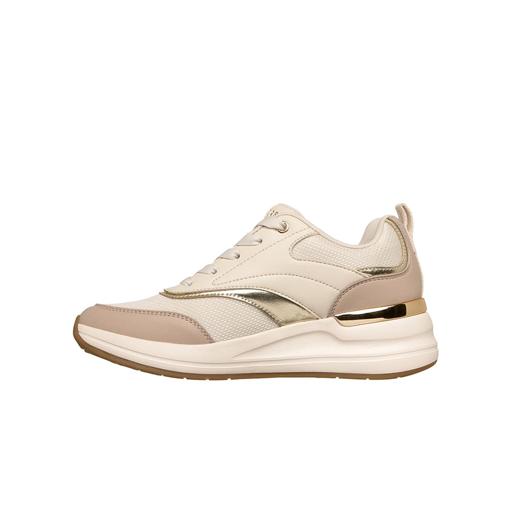 Tenis SkechersMujer Duraleather - Mesh W/- Cafe