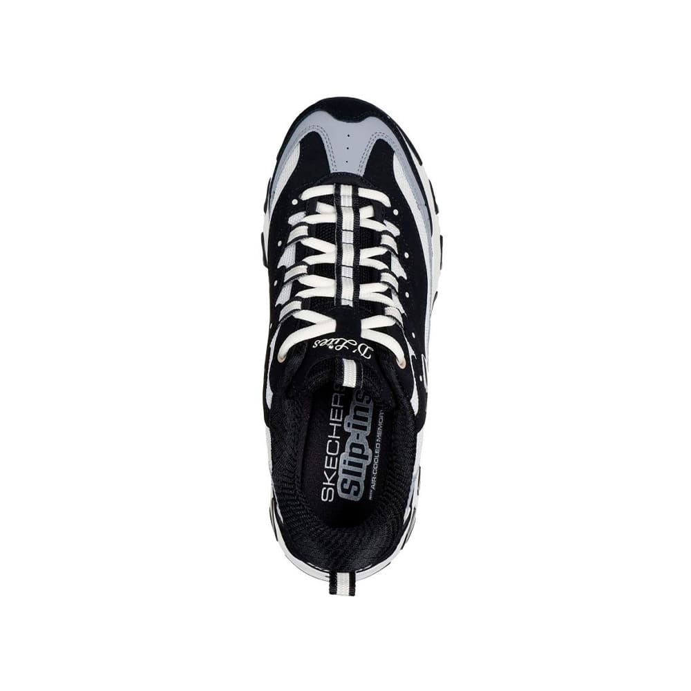 Tenis Mujer Skechers D'Lites Smooth Nostalgia - Negro