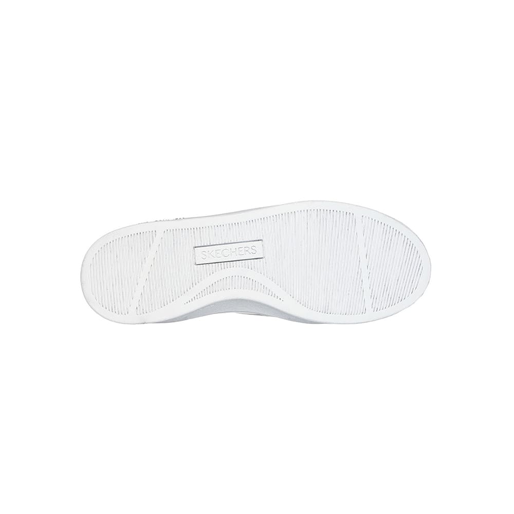 Tenis Mujer Skechers Hiland Quite Chic - Blanco - Plateado