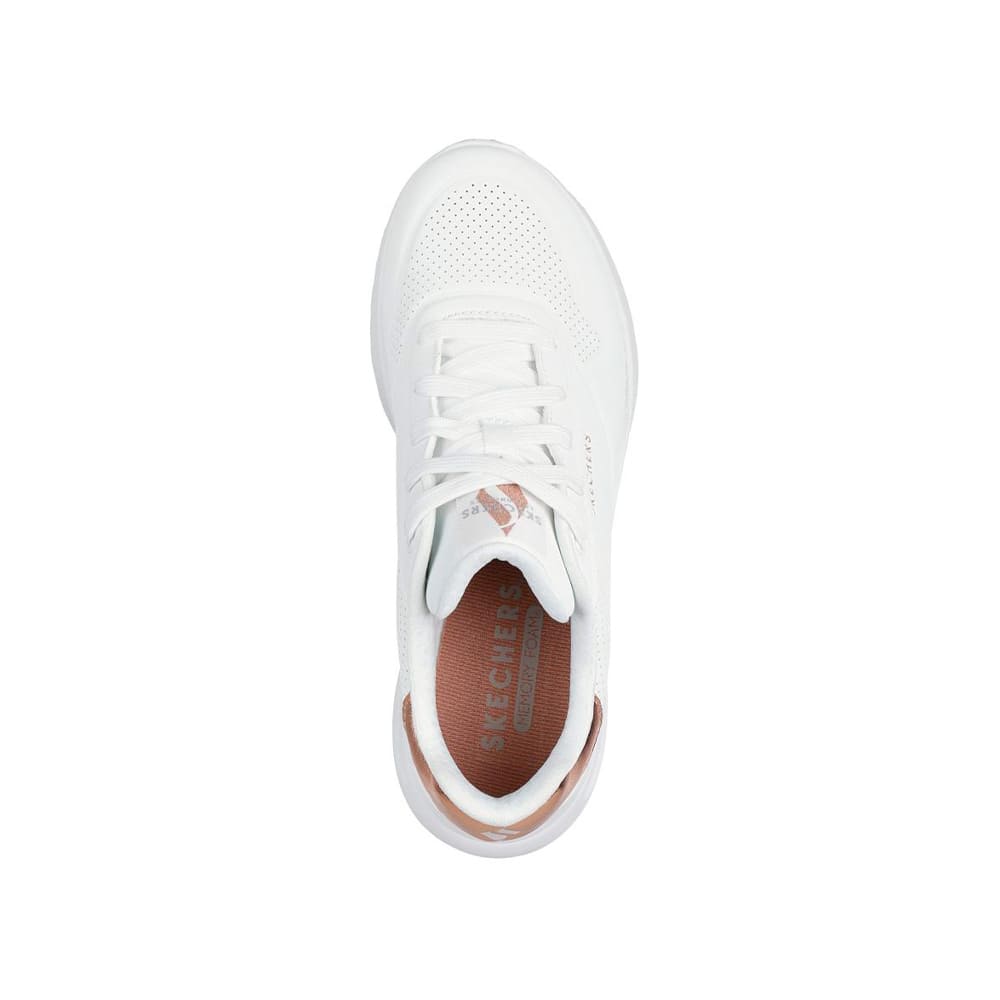 Tenis Mujer Skechers Uno Lite Shimmeralong - blanco