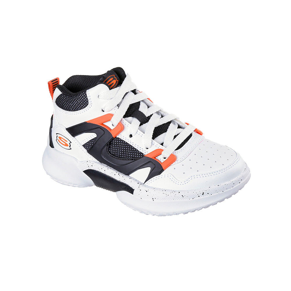 Tenis Kids Skechers SKX Court Hype Street Hooper - Blanco