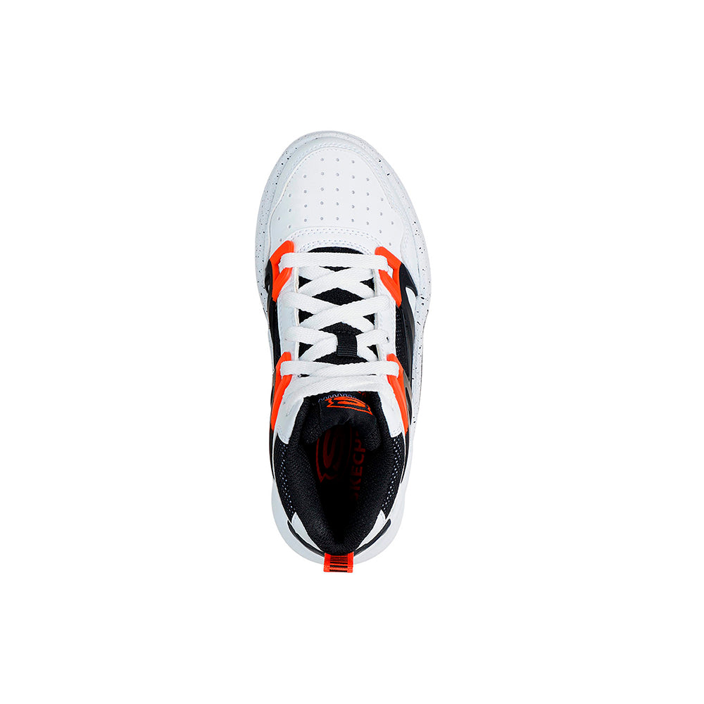 Tenis Kids Skechers SKX Court Hype Street Hooper - Blanco
