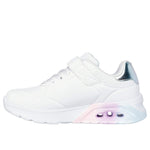 Tenis Kids Skechers Uno Lite 2.0 Vivid Metallic - Blanco