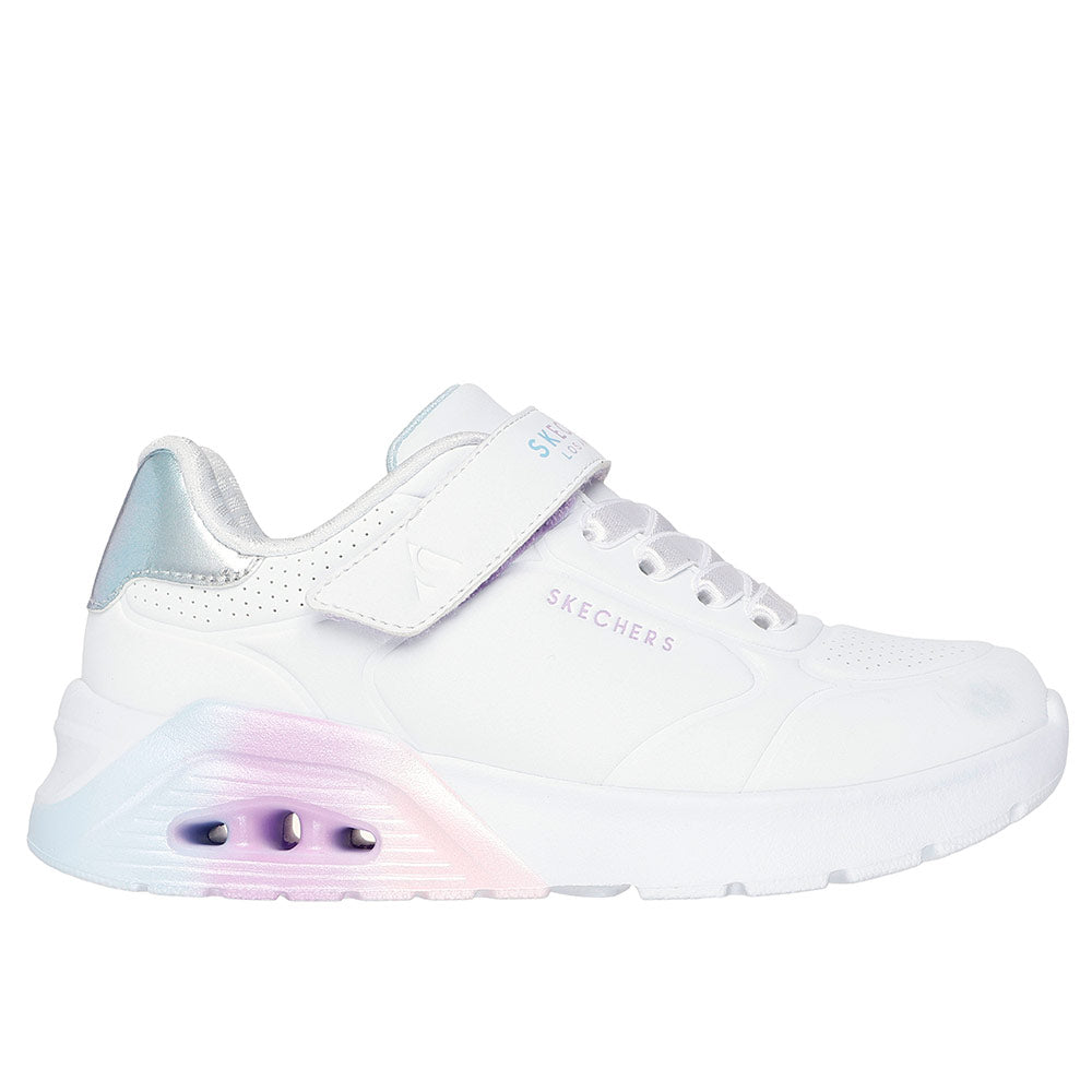 Tenis Kids Skechers Uno Lite 2.0 Vivid Metallic - Blanco