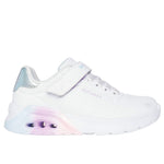 Tenis Kids Skechers Uno Lite 2.0 Vivid Metallic - Blanco