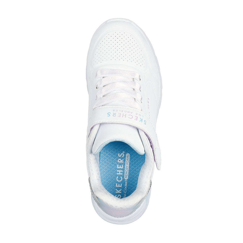 Tenis Kids Skechers Uno Lite 2.0 Vivid Metallic - Blanco