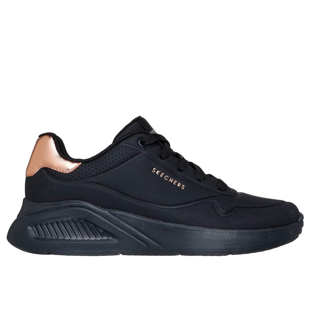 Tenis Mujer Skechers Uno Lite Shimmeralong - Negro