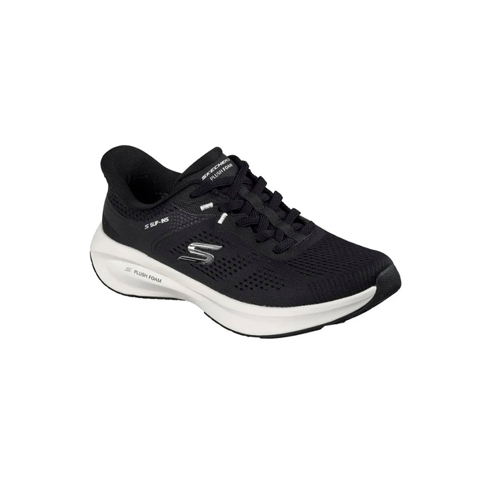 Tenis SkechersMujer Engineered Mesh Lace-Up- Negro