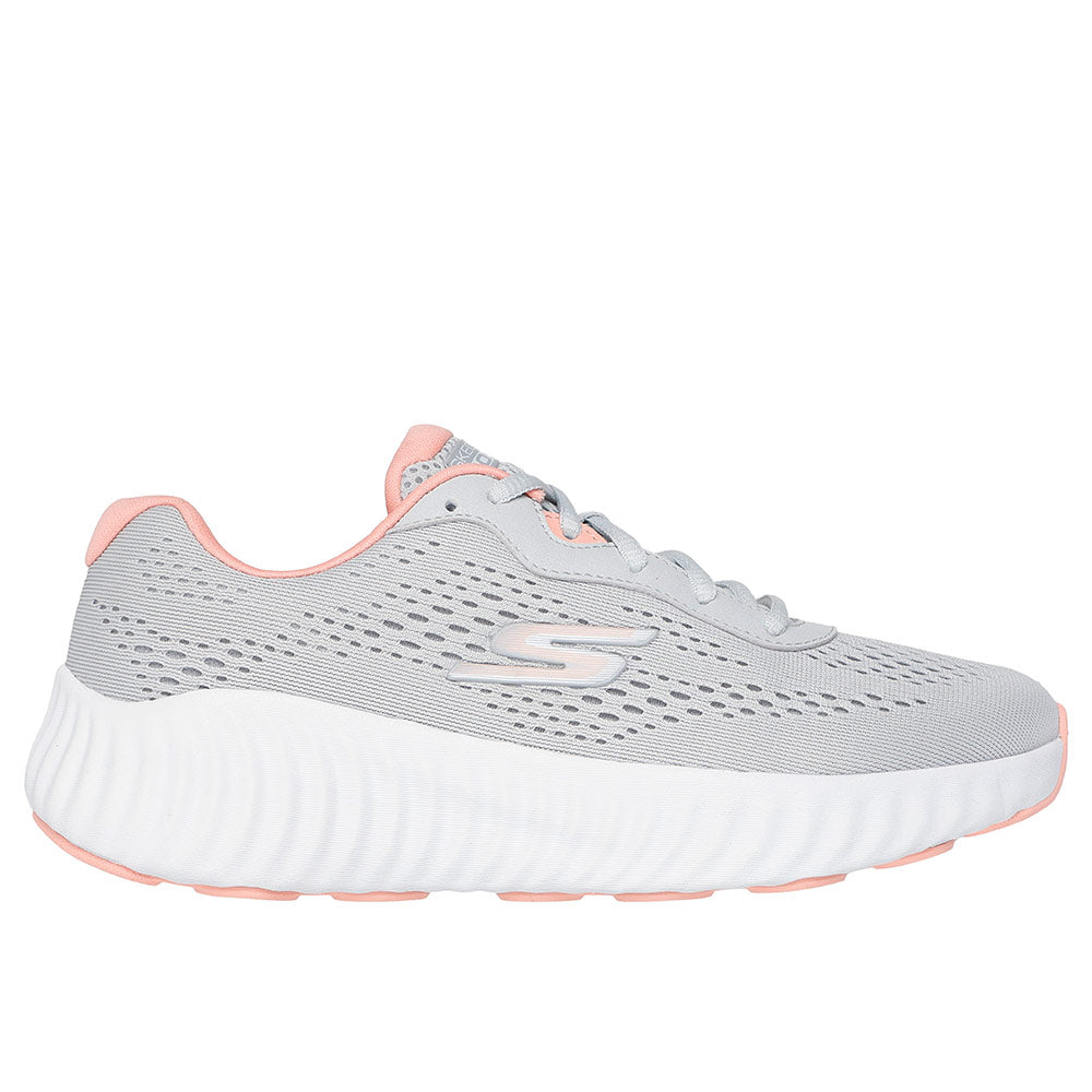 Tenis Mujer Skechers GO RUN Now - Gris Claro con Blanco