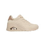 Tenis Skechers Mujer Uno Wedge Safari Daze - Beige