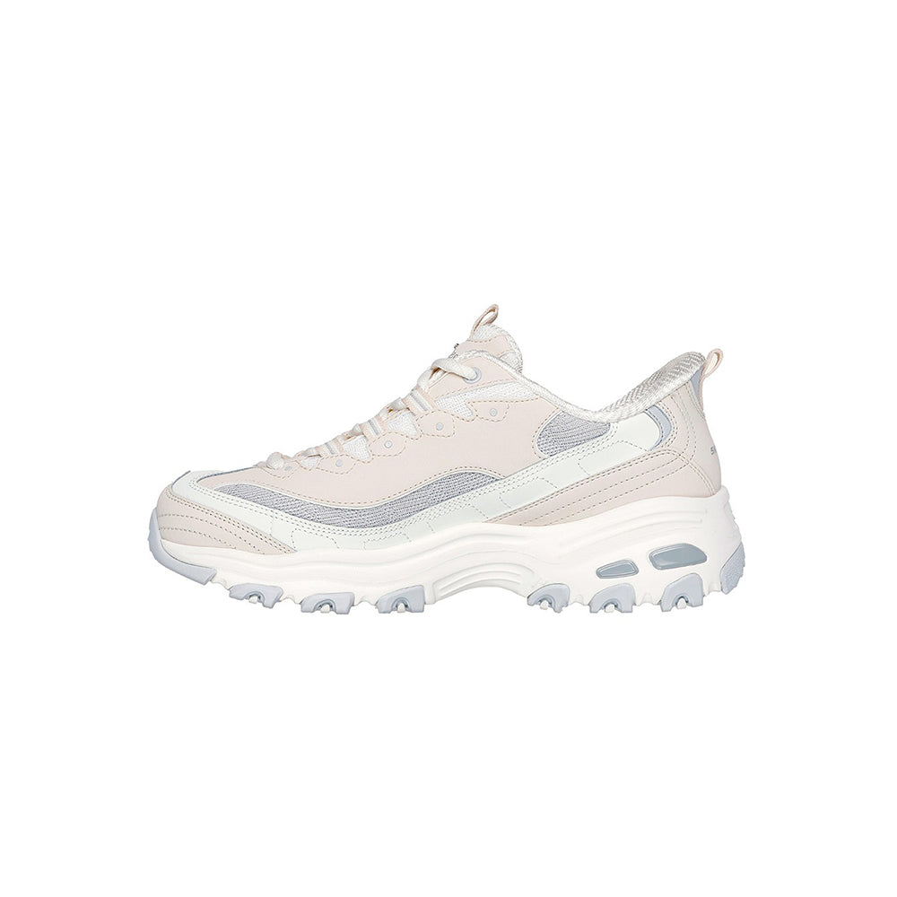 Tenis Skechers Mujer D'Lites Smooth Nostalgia - Beige