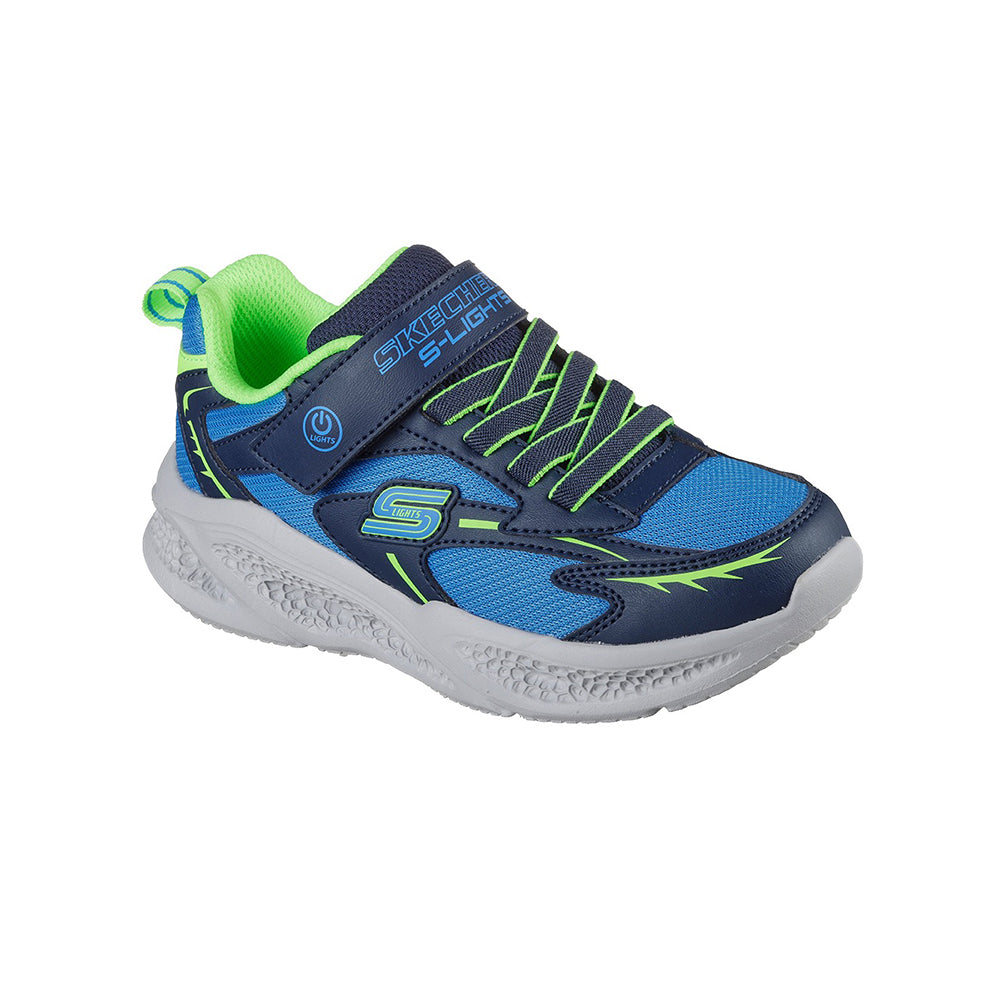 Tenis Skechers Kids Meteor Ligths Glow - Azul