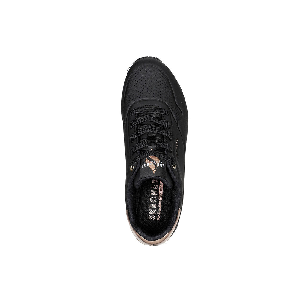 Tenis Mujer Skechers Uno Golden Air - Negro-Blanco